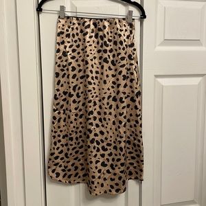Leopard MIDI Skirt